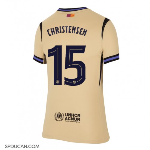 Zenski Nogometni Dres Barcelona Andreas Christensen #15 Gostujuci 2025-26 Kratak Rukav Zenski Nogometni Dres Barcelona Andreas Christensen #15 Gostujuci 2025-26 Kratak Rukav